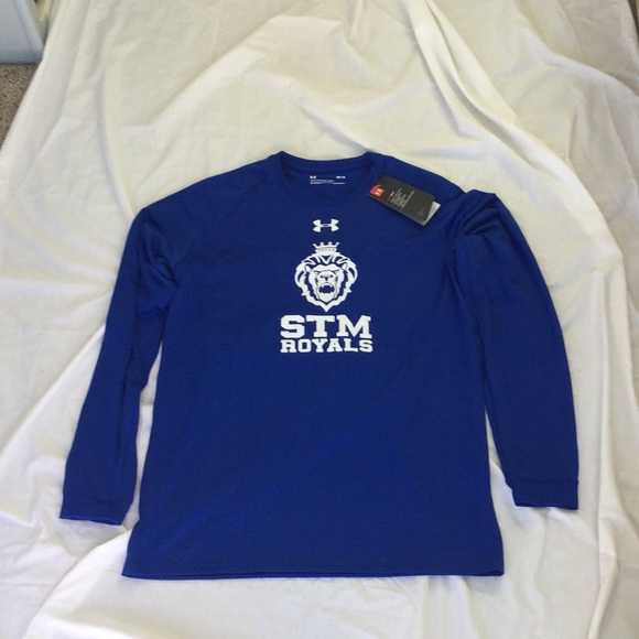 under armour long sleeve blue heat gear size medium new with tag nwt